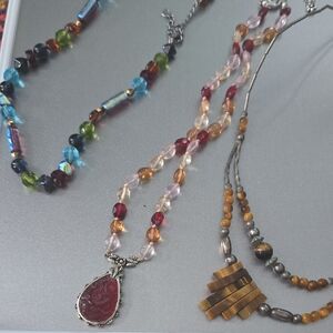 Multicolor Beaded Necklace Set